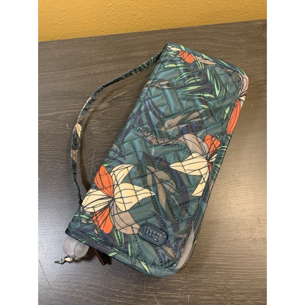 Lug Foldable Cosmetic Brush Organizer Sleeper Lily Teal
